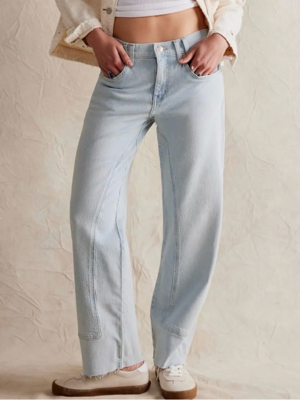 We The Free by Free People: Risk Taker Mid-Rise Jeans in Dream Blue NWT